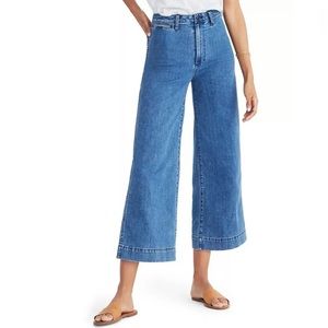 New Madewell Emmett Wide-Leg Jean in Rosalie Wash
